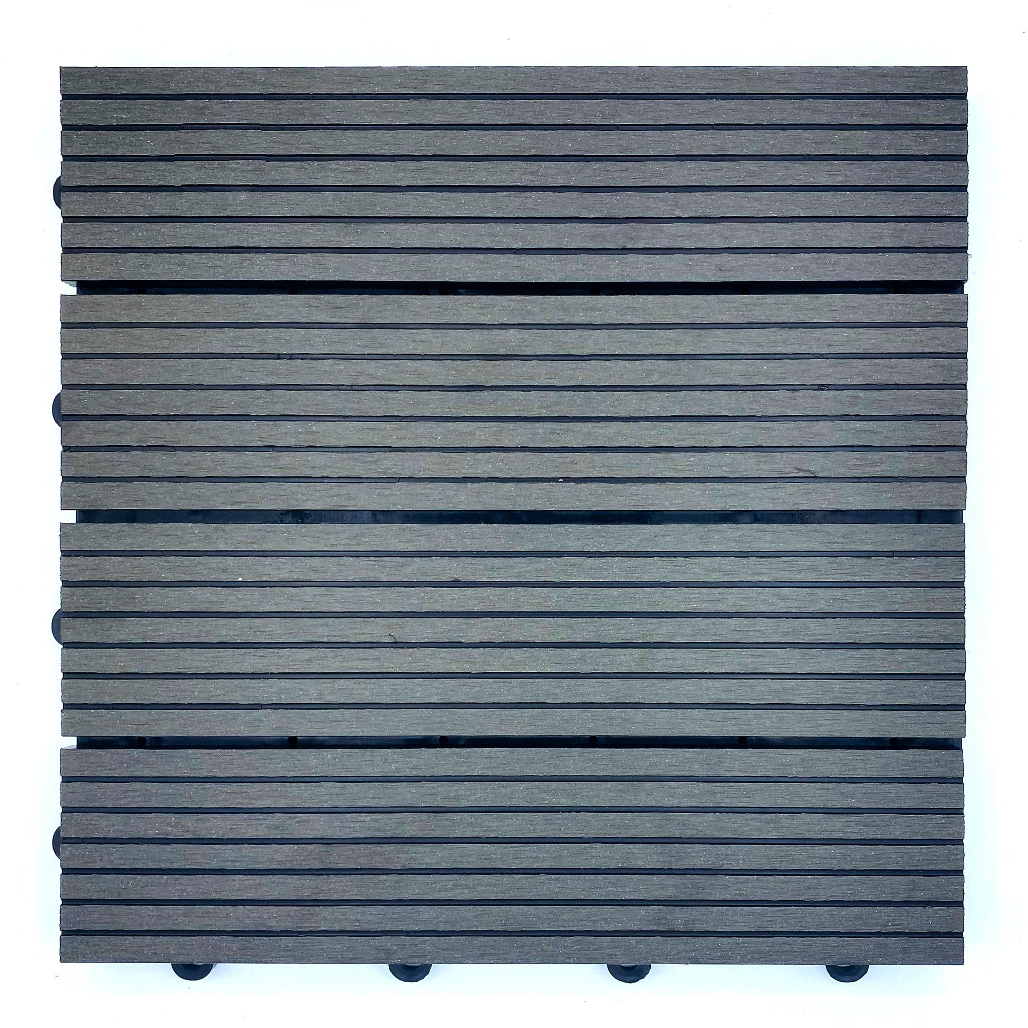 HPWPC-300 WPC-Fliesen (Anthrazit) - 11 Stück (1m²)