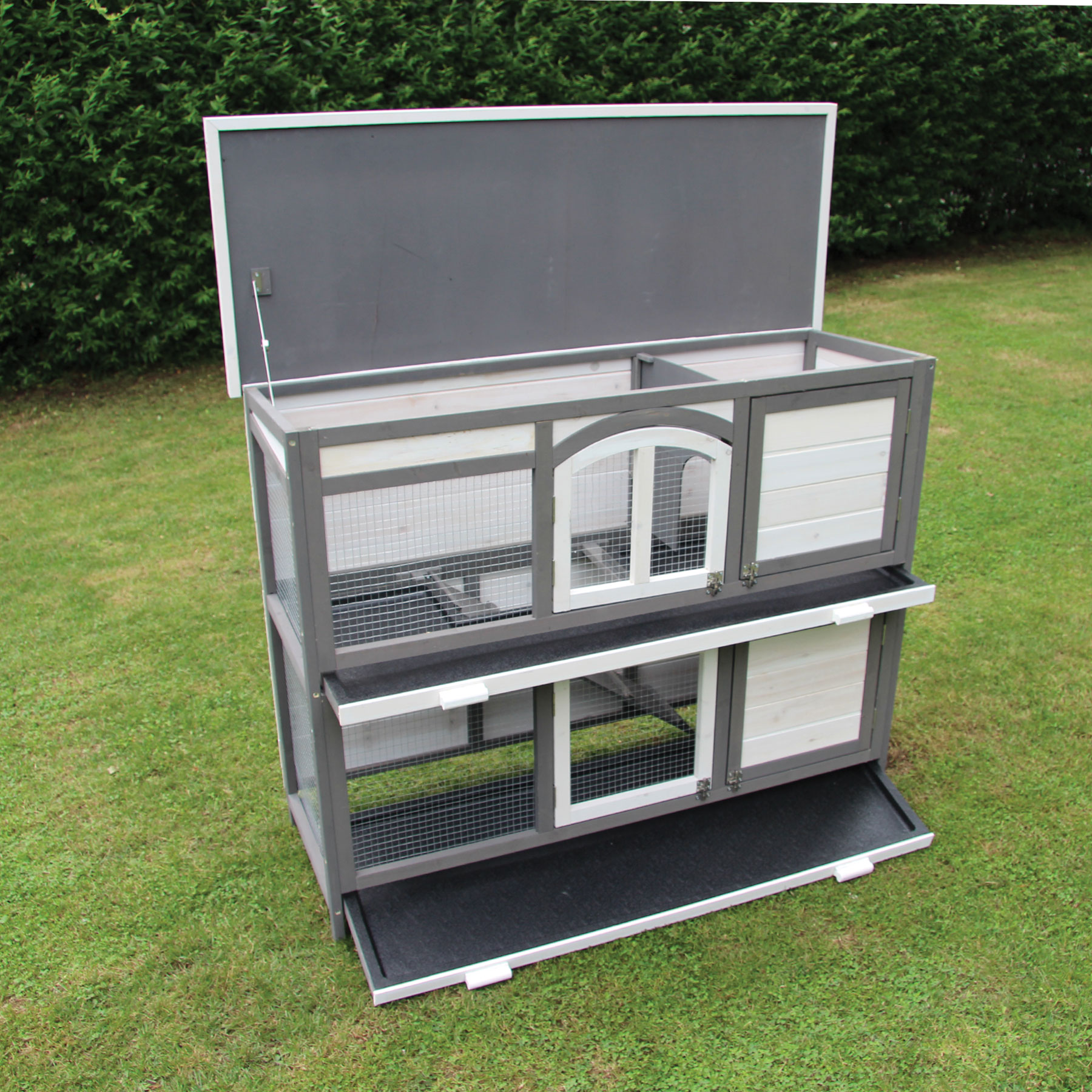 Hasenstall / Kaninchenstall "Kuschel“ - Kleintierstall aus Holz