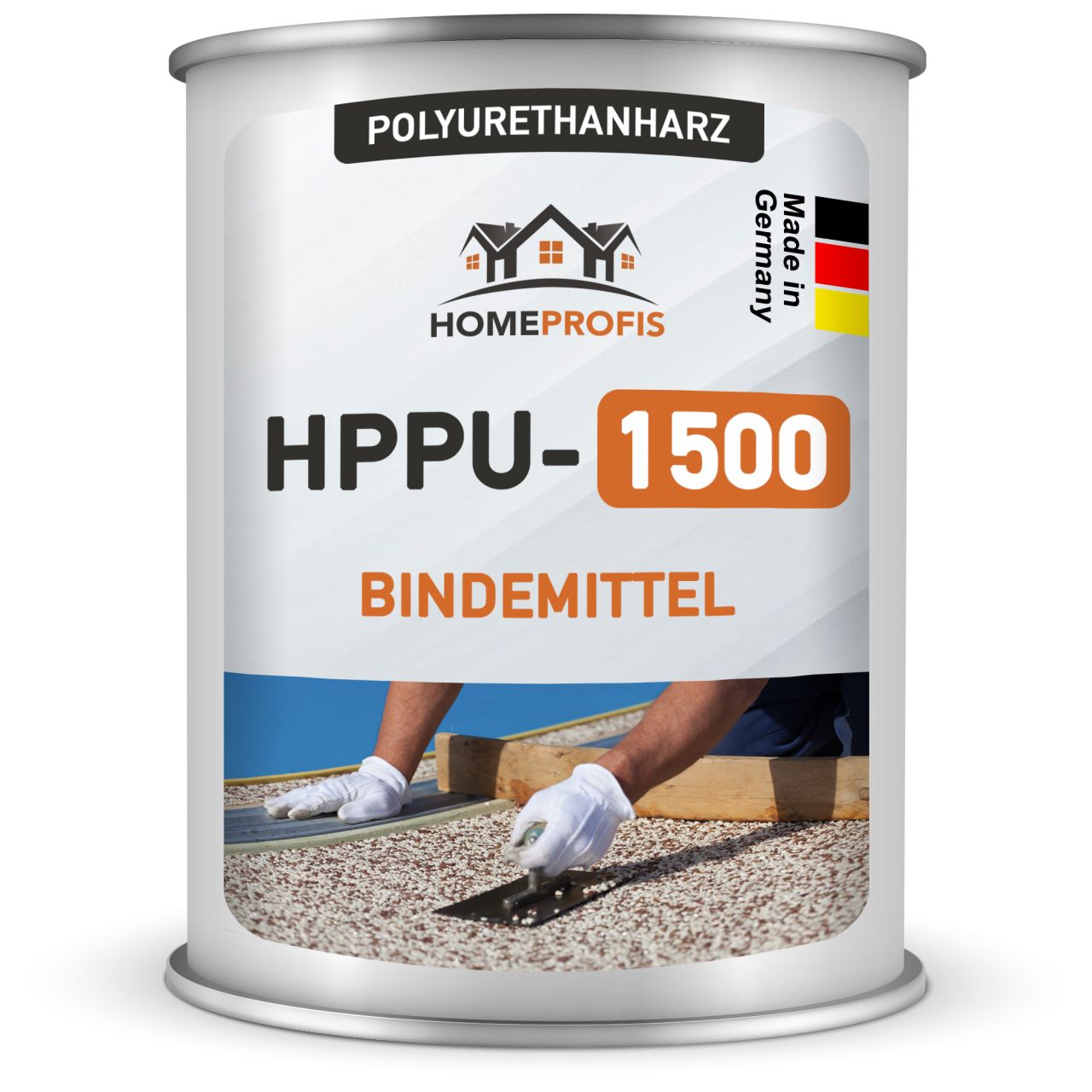 Isolbau PU-Bindemittel Für Steinteppich - 2x0,75kg Transparent Für Innen- & Außenbereich